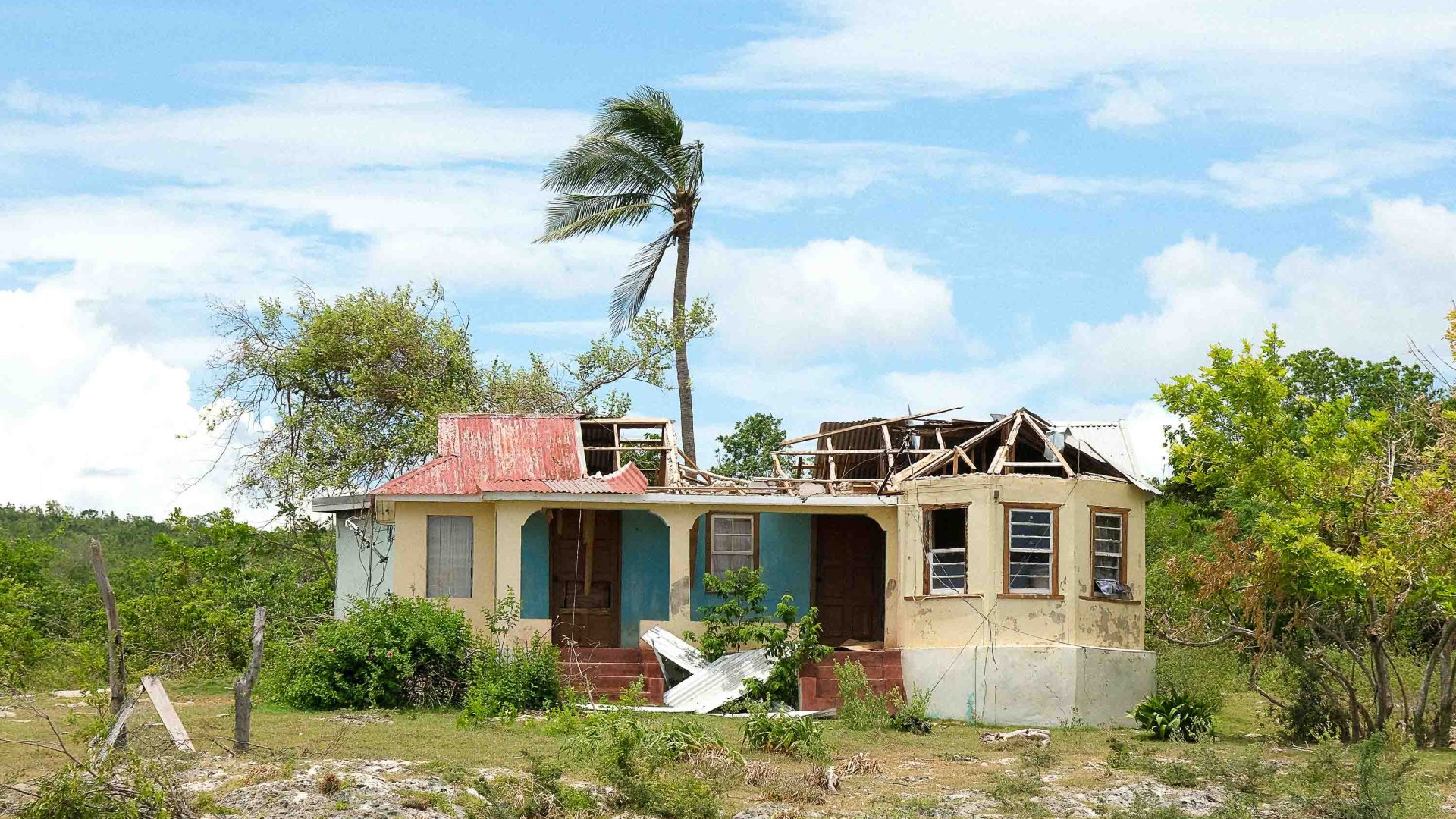 A house with no roof.